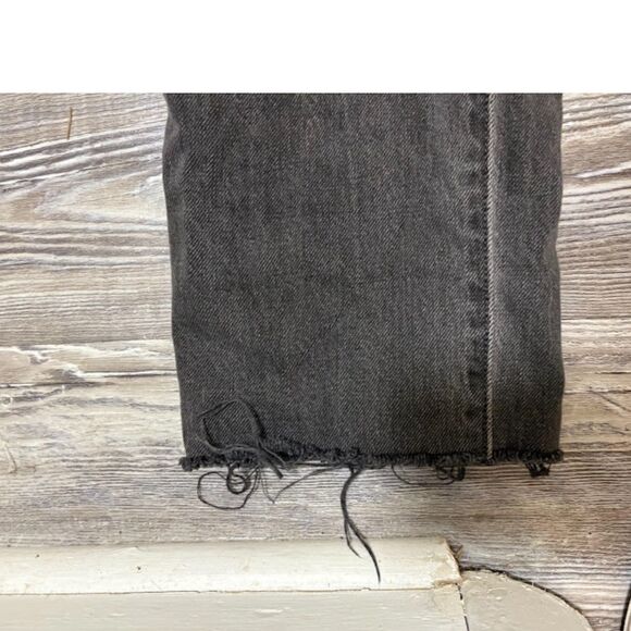 Levi’s 501 Jeans 29x32 Black Button Fly Distressed Frayed Hem Grunge Streetwear - Picture 6 of 12